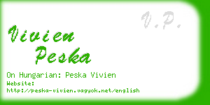 vivien peska business card